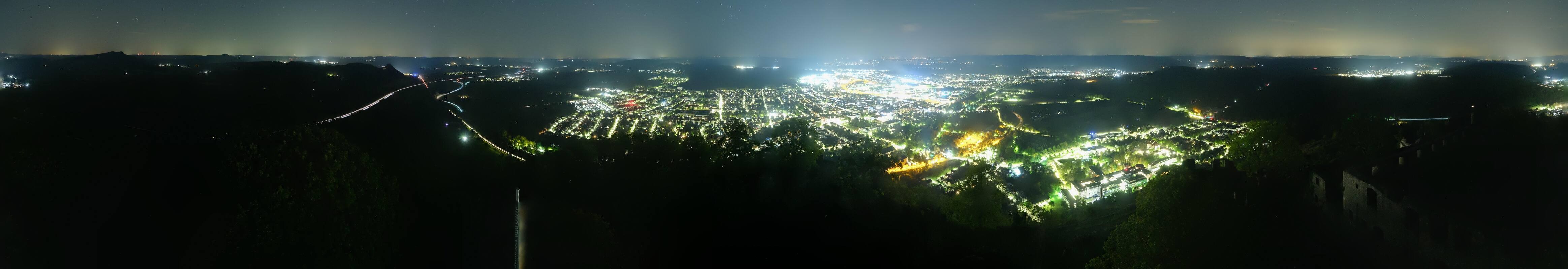 Archiv Foto Webcam Blick auf Singen von der Festung Hohentwiel