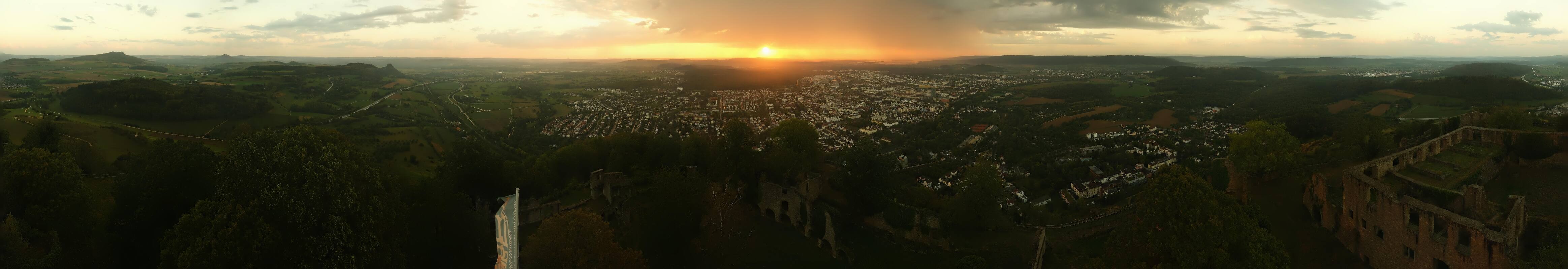 Archiv Foto Webcam Blick auf Singen von der Festung Hohentwiel