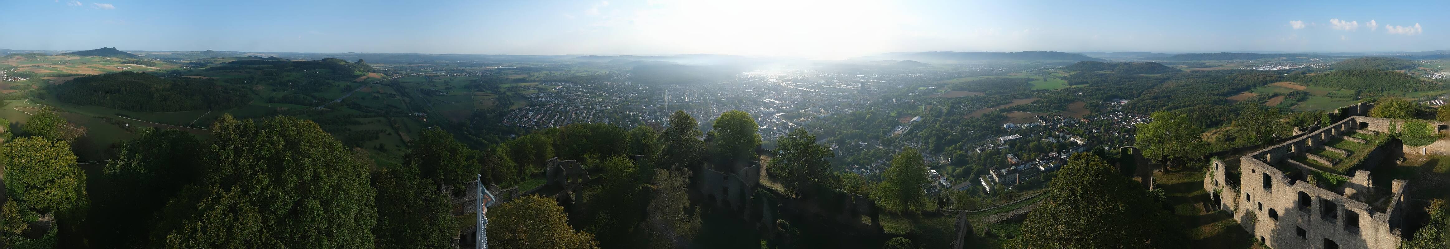 Archiv Foto Webcam Blick auf Singen von der Festung Hohentwiel