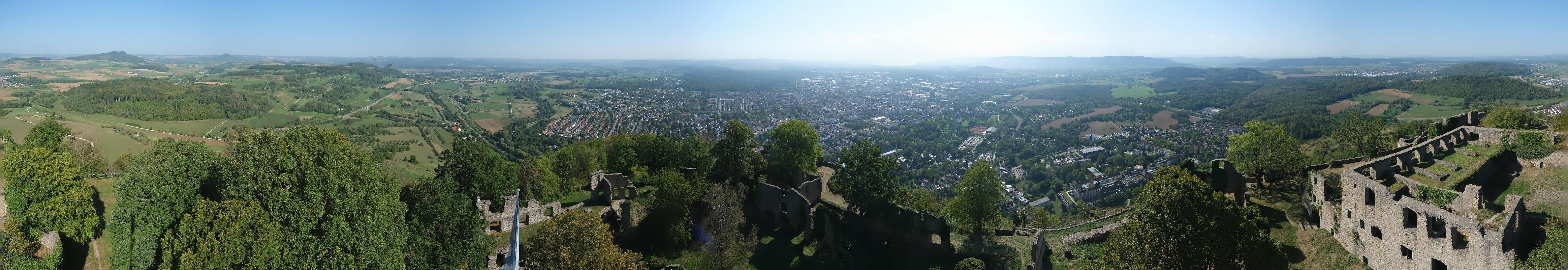 Archiv Foto Webcam Blick auf Singen von der Festung Hohentwiel