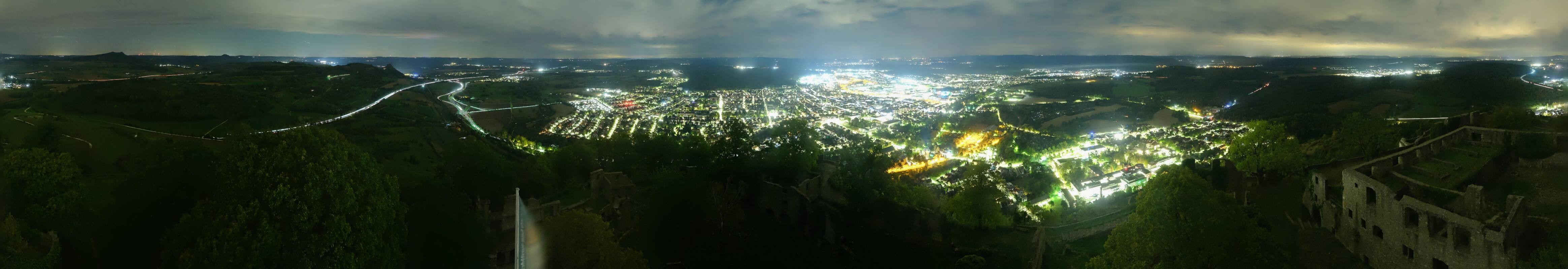 Archiv Foto Webcam Blick auf Singen von der Festung Hohentwiel