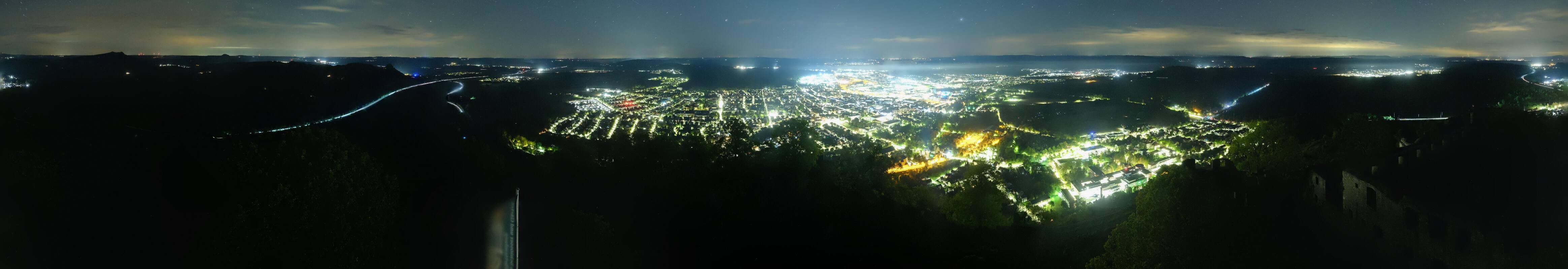 Archiv Foto Webcam Blick auf Singen von der Festung Hohentwiel