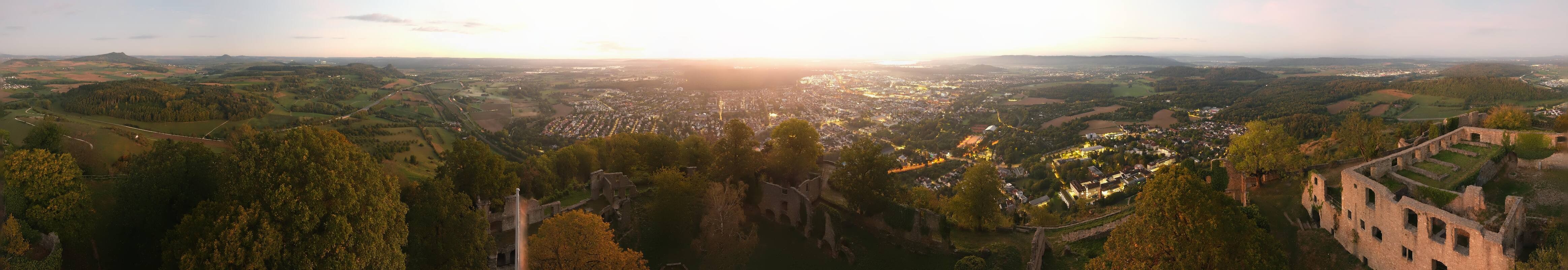 Archiv Foto Webcam Blick auf Singen von der Festung Hohentwiel