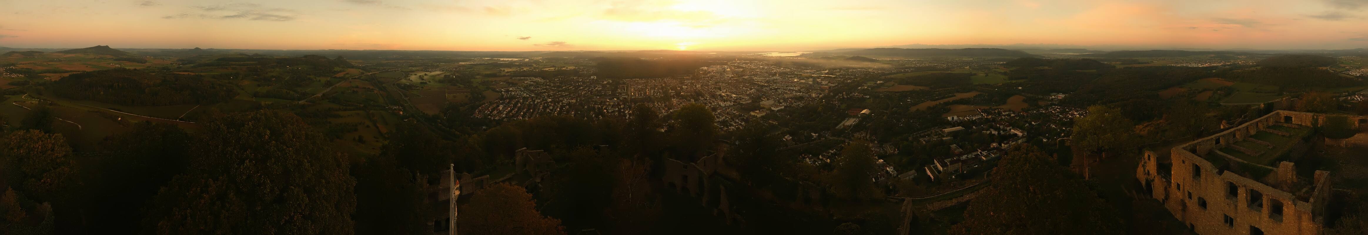 Archiv Foto Webcam Blick auf Singen von der Festung Hohentwiel
