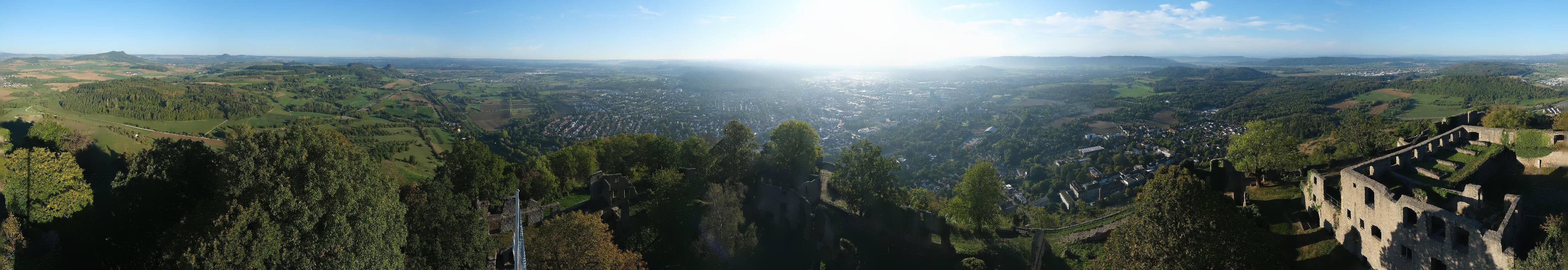 Archiv Foto Webcam Blick auf Singen von der Festung Hohentwiel