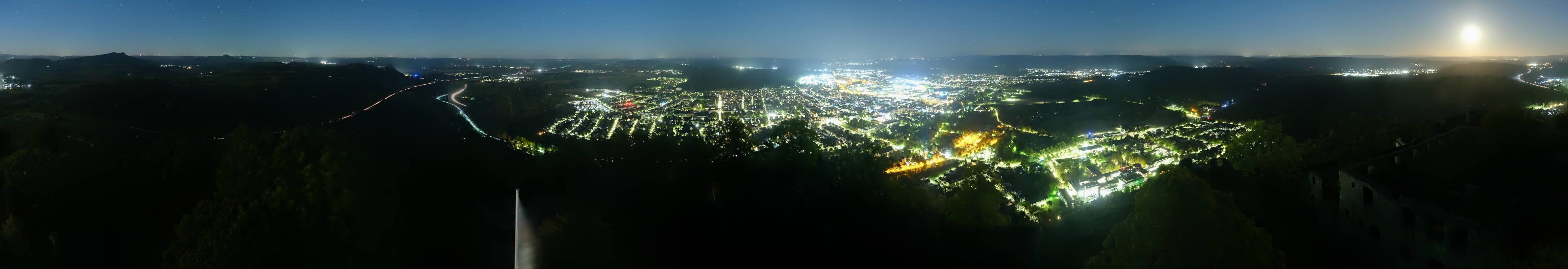 Archiv Foto Webcam Blick auf Singen von der Festung Hohentwiel