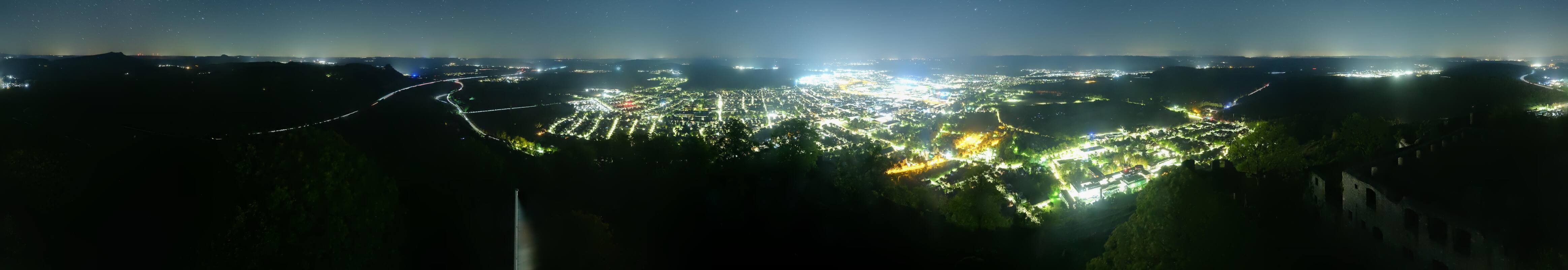 Archiv Foto Webcam Blick auf Singen von der Festung Hohentwiel