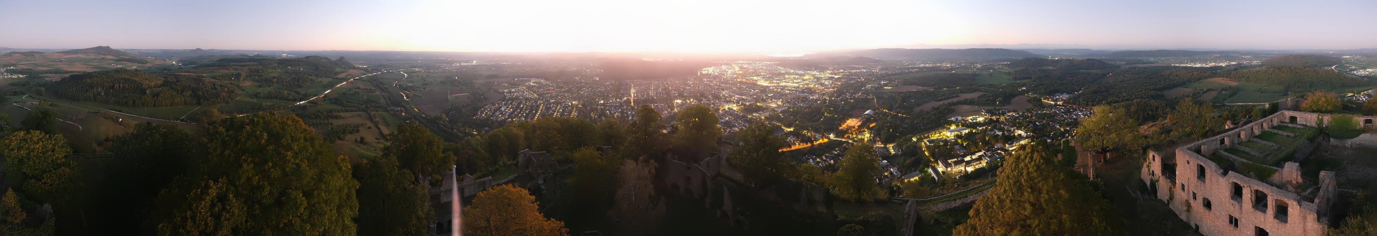 Archiv Foto Webcam Blick auf Singen von der Festung Hohentwiel