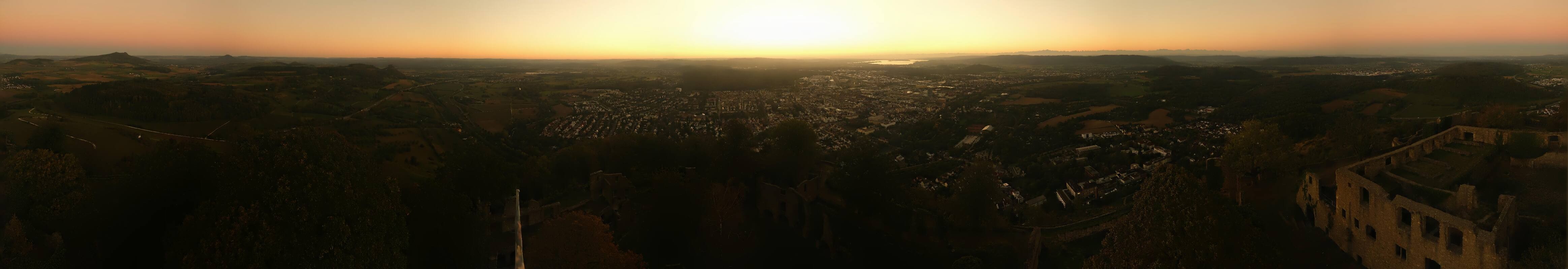 Archiv Foto Webcam Blick auf Singen von der Festung Hohentwiel