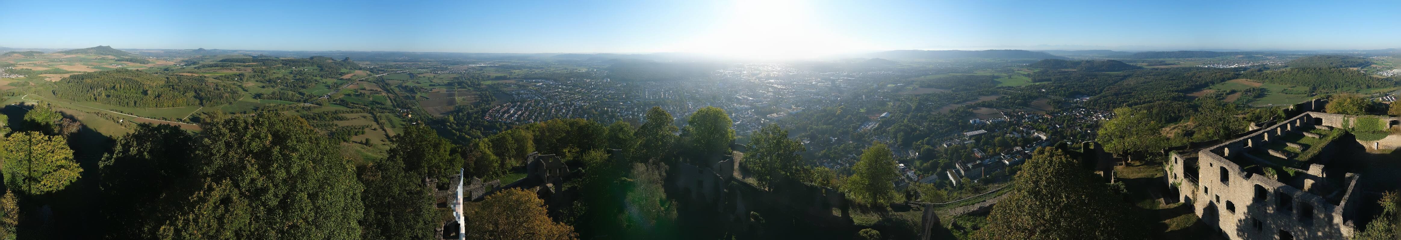 Archiv Foto Webcam Blick auf Singen von der Festung Hohentwiel