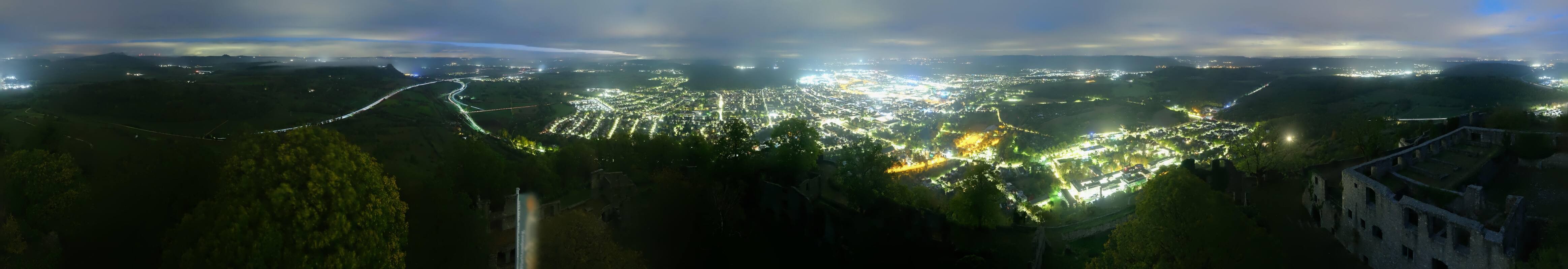 Archiv Foto Webcam Blick auf Singen von der Festung Hohentwiel