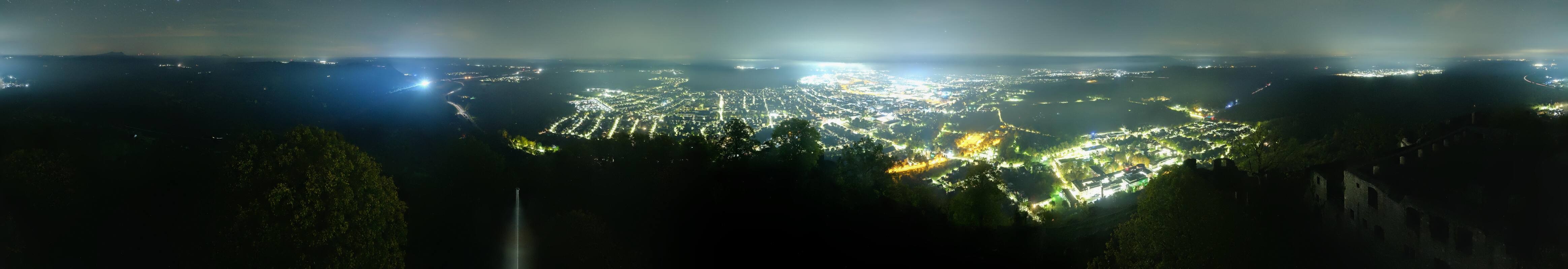 Archiv Foto Webcam Blick auf Singen von der Festung Hohentwiel