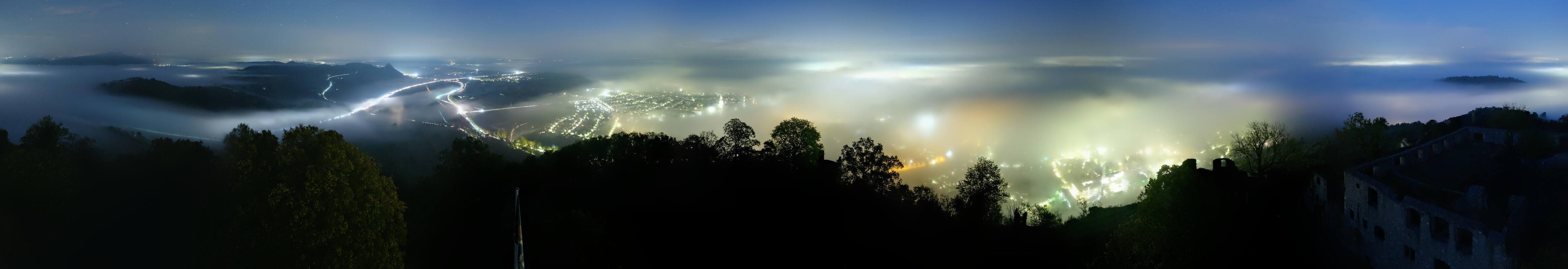 Archiv Foto Webcam Blick auf Singen von der Festung Hohentwiel