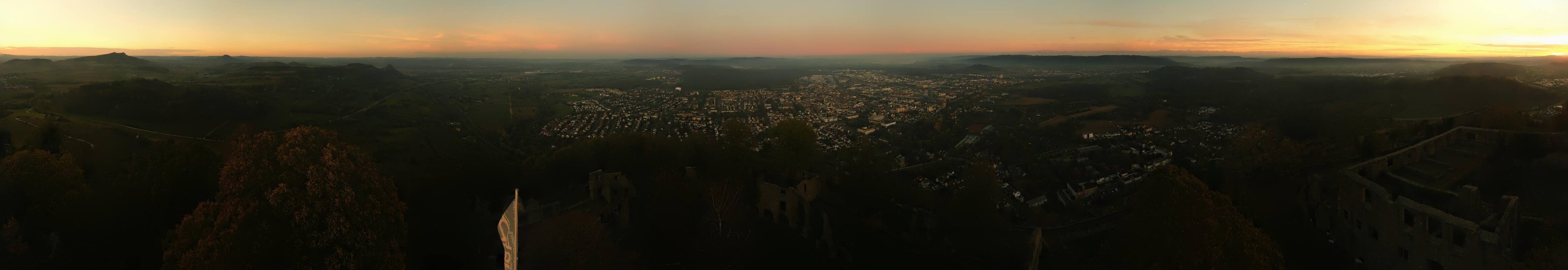 Archiv Foto Webcam Blick auf Singen von der Festung Hohentwiel