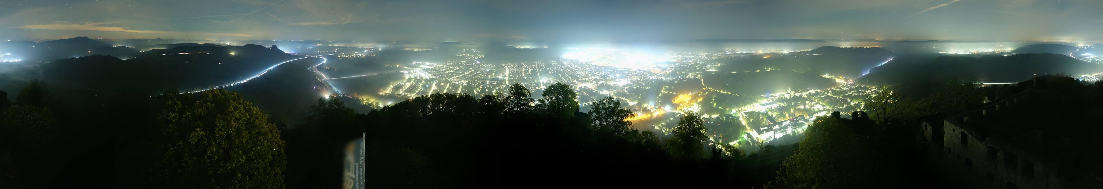 Archiv Foto Webcam Blick auf Singen von der Festung Hohentwiel