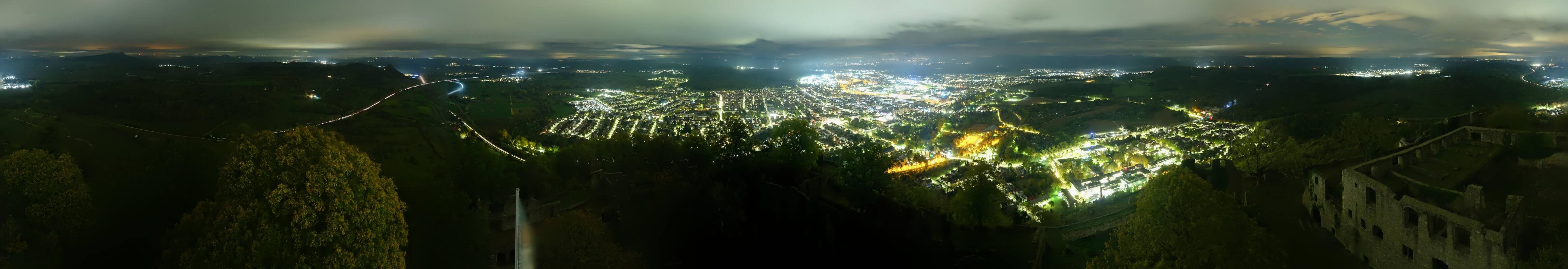 Archiv Foto Webcam Blick auf Singen von der Festung Hohentwiel