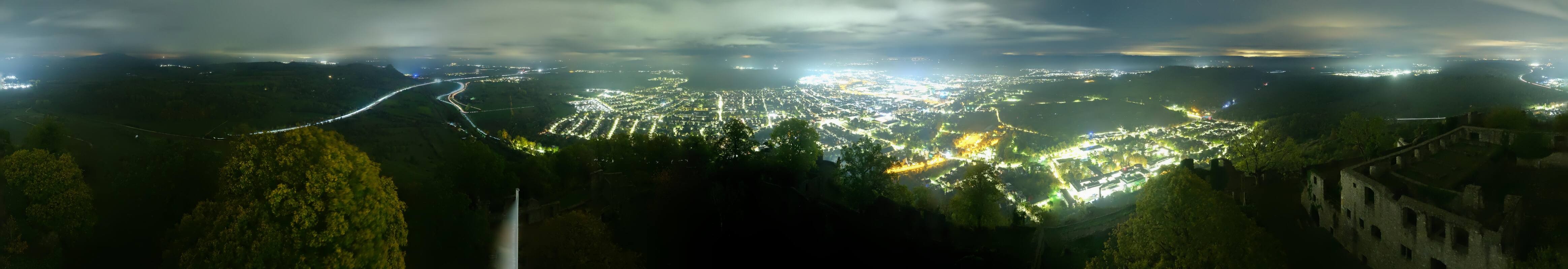 Archiv Foto Webcam Blick auf Singen von der Festung Hohentwiel