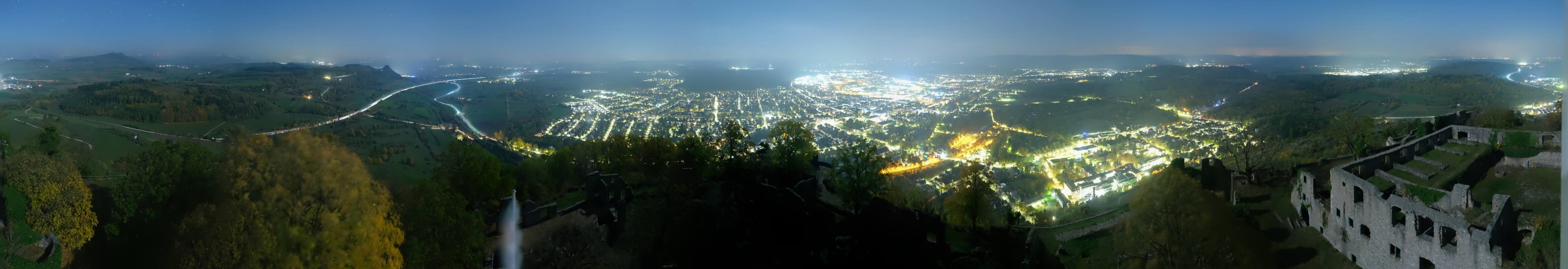Archiv Foto Webcam Blick auf Singen von der Festung Hohentwiel