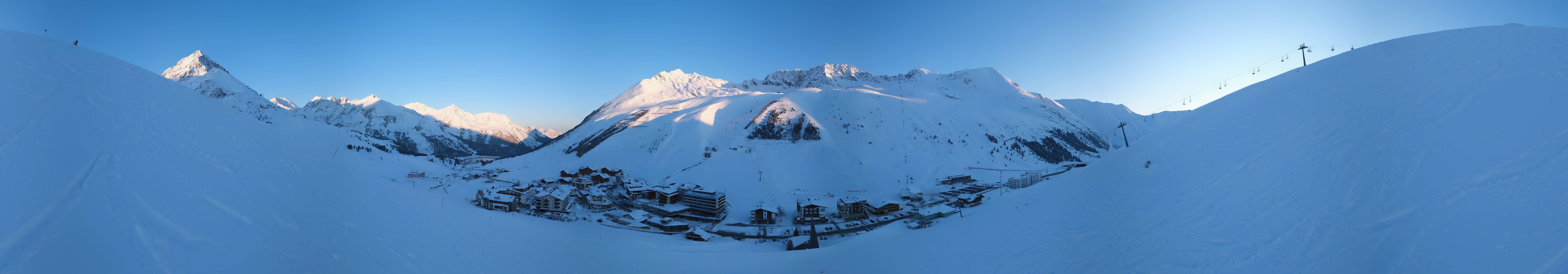 Archiv Foto Webcam Ortsblick Kühtai