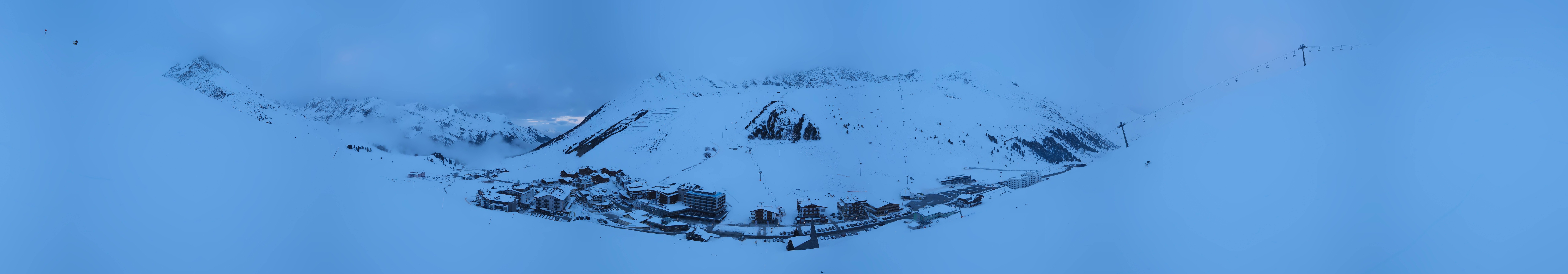 Archiv Foto Webcam Ortsblick Kühtai