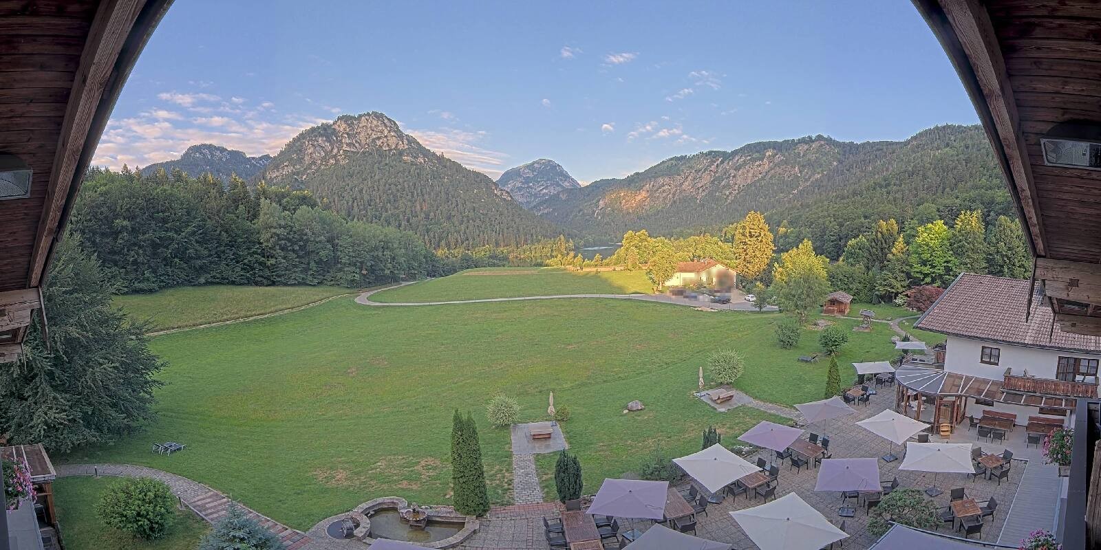 Archived image Webcam Bad Reichenhall - Hotel Seeblick at Lake Thumsee