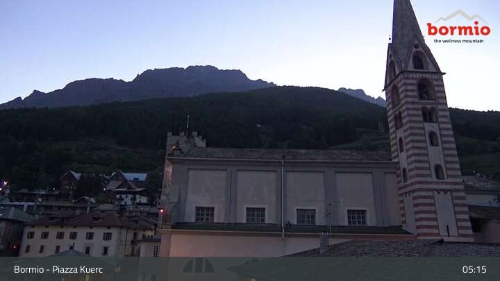 Archiv Foto Webcam Bormio: Stadtzentrum