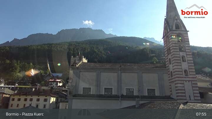 Archiv Foto Webcam Bormio: Stadtzentrum