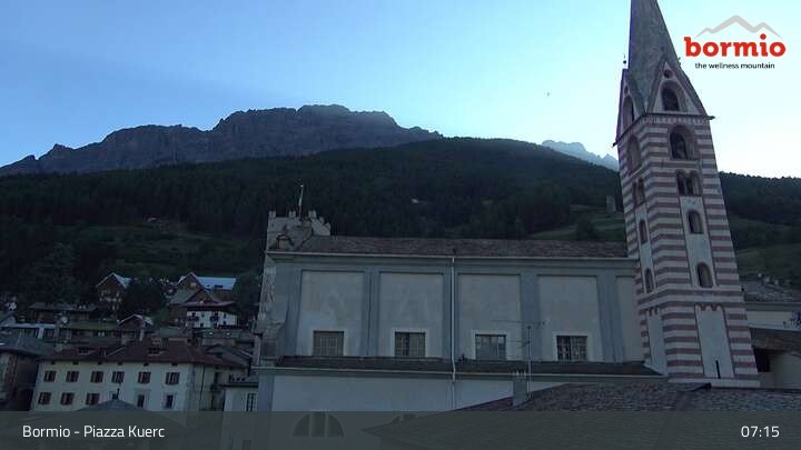 Archiv Foto Webcam Bormio: Stadtzentrum
