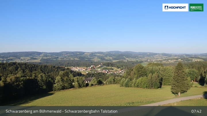 Archiv Foto Webcam Schwarzenberg im Böhmerwald