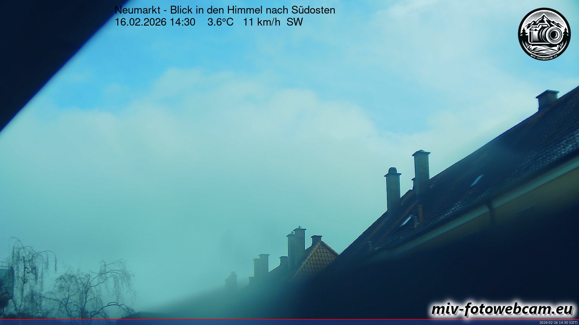 Archiv Foto Neumarkt in der Oberpfalz: Wetter-Webcam Richtung Südosten