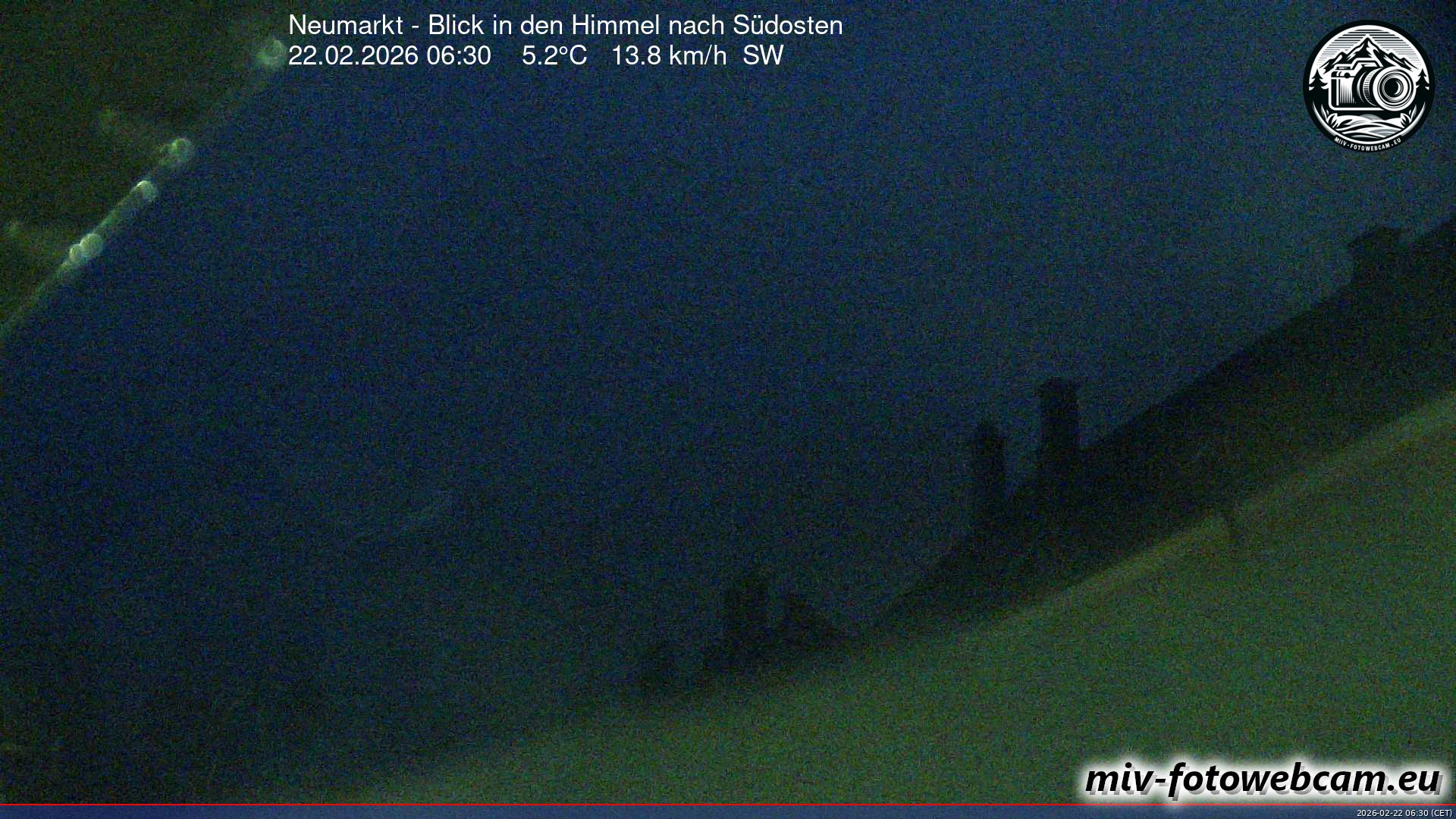 Archived image Webcam Neumarkt: Cam south east