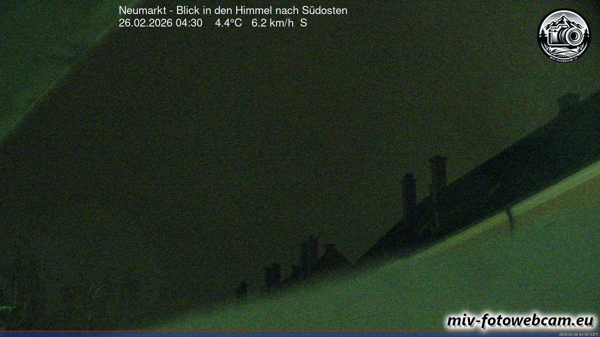 Archived image Webcam Neumarkt: Cam south east