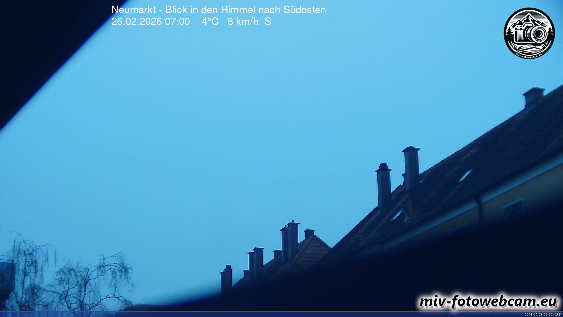 Archived image Webcam Neumarkt: Cam south east