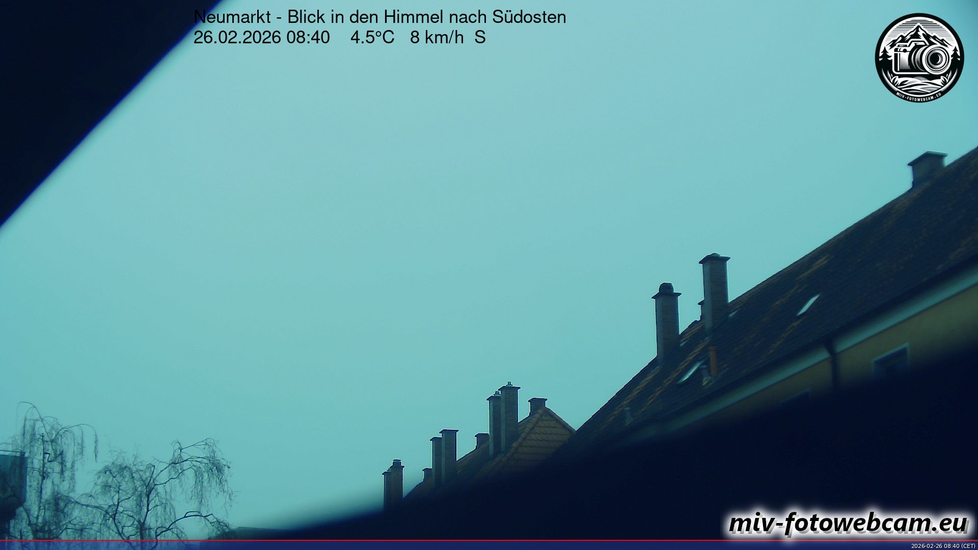 Archived image Webcam Neumarkt: Cam south east