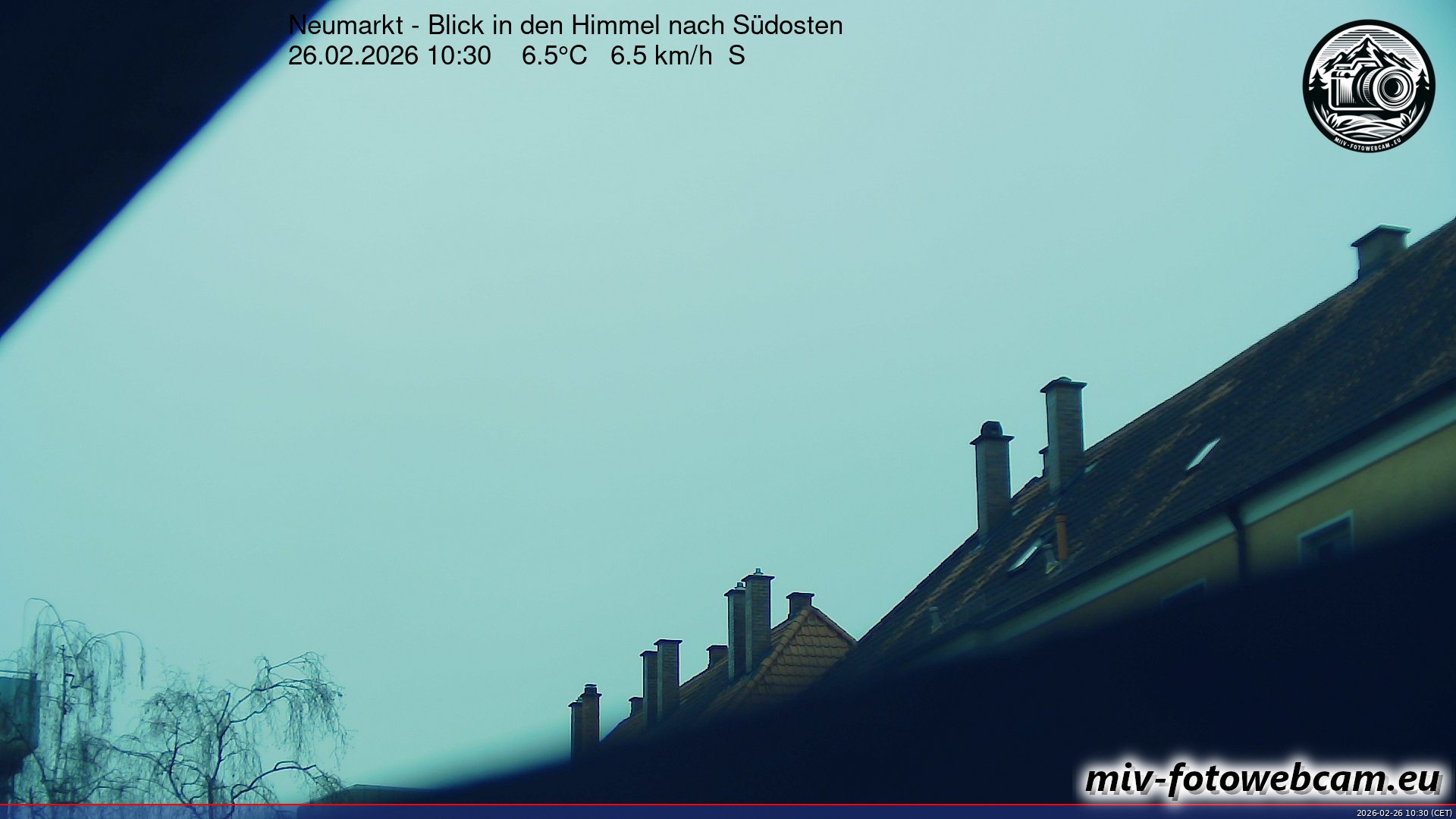 Archived image Webcam Neumarkt: Cam south east