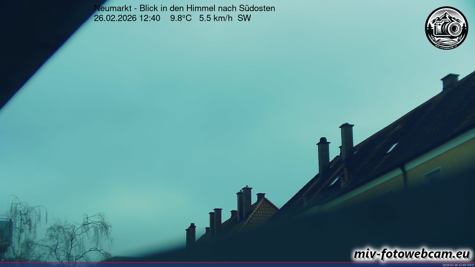 Archived image Webcam Neumarkt: Cam south east