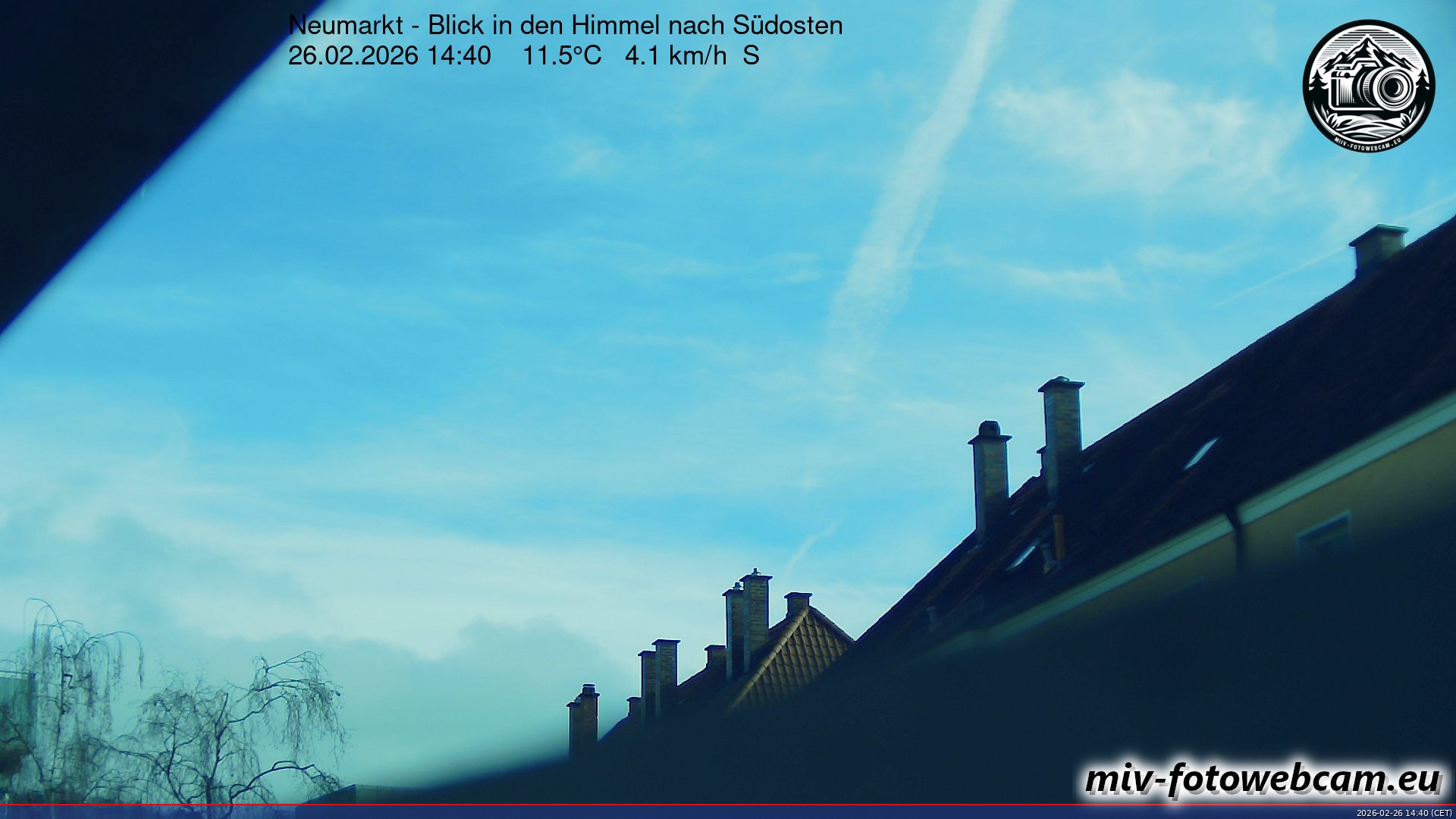 Archived image Webcam Neumarkt: Cam south east