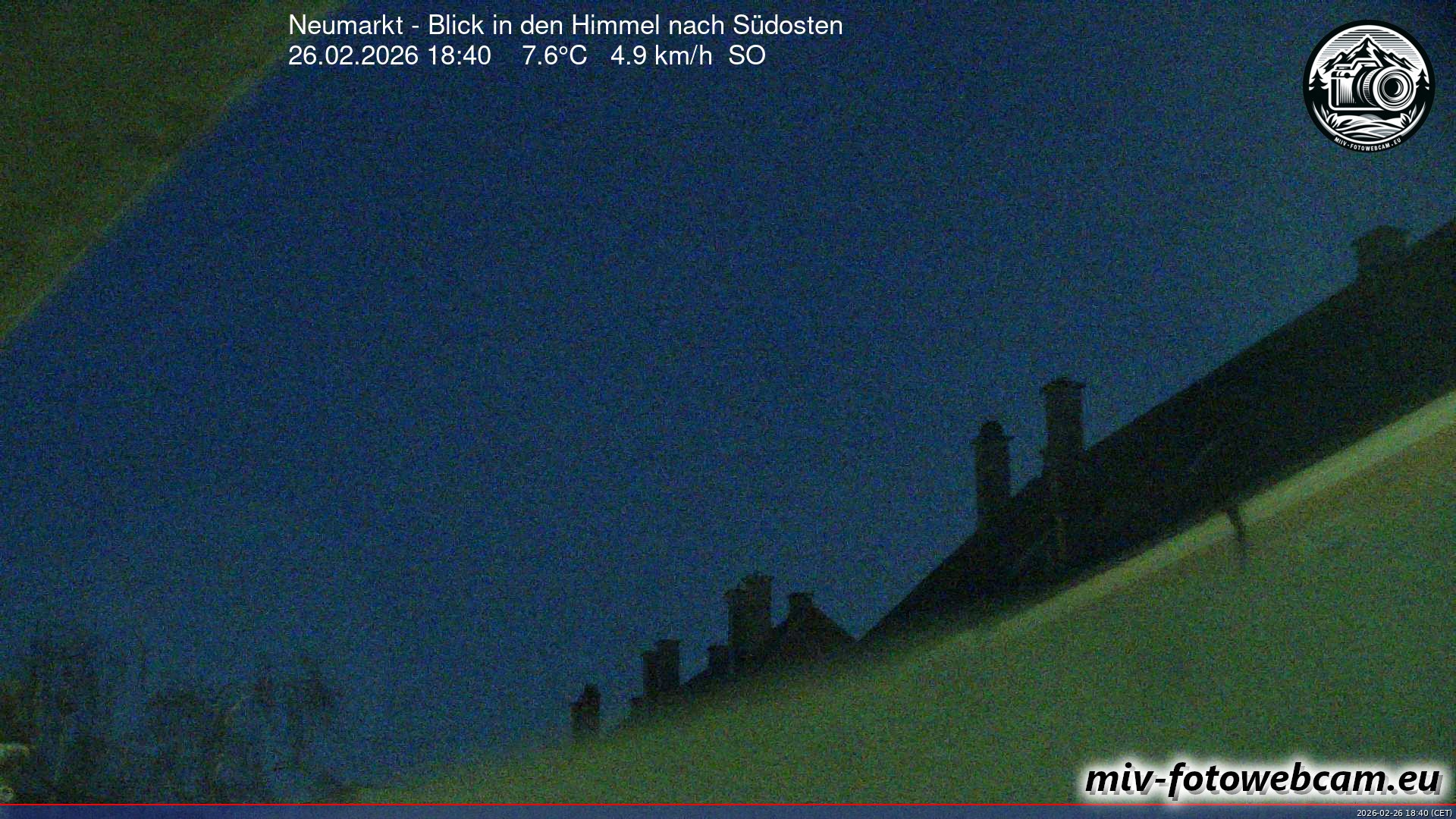 Archived image Webcam Neumarkt: Cam south east
