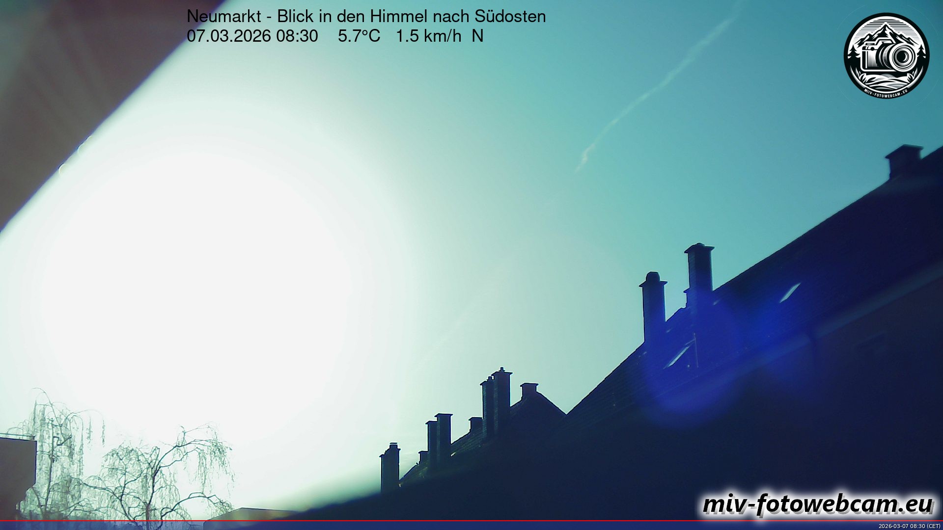 Archiv Foto Neumarkt in der Oberpfalz: Wetter-Webcam Richtung Südosten