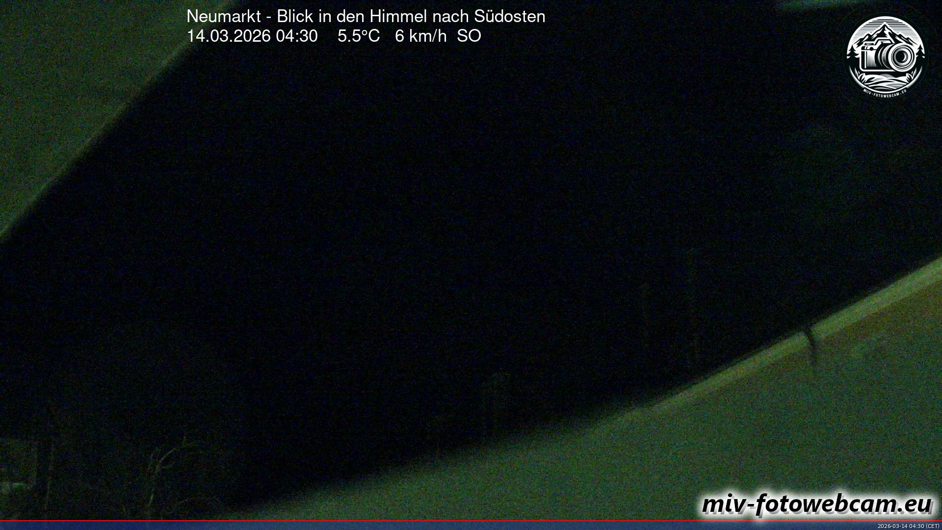 Archiv Foto Neumarkt in der Oberpfalz: Wetter-Webcam Richtung Südosten