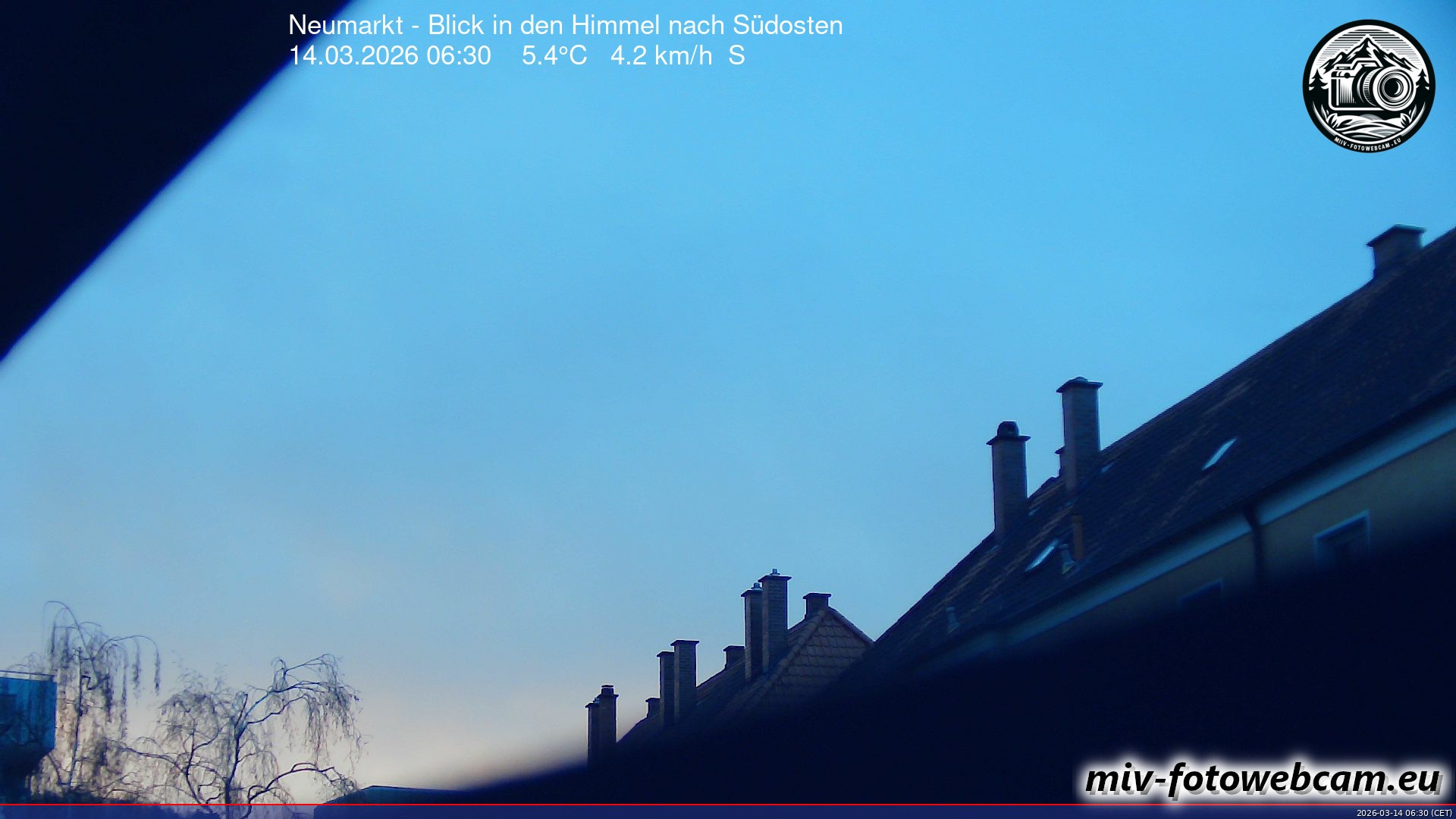 Archiv Foto Neumarkt in der Oberpfalz: Wetter-Webcam Richtung Südosten