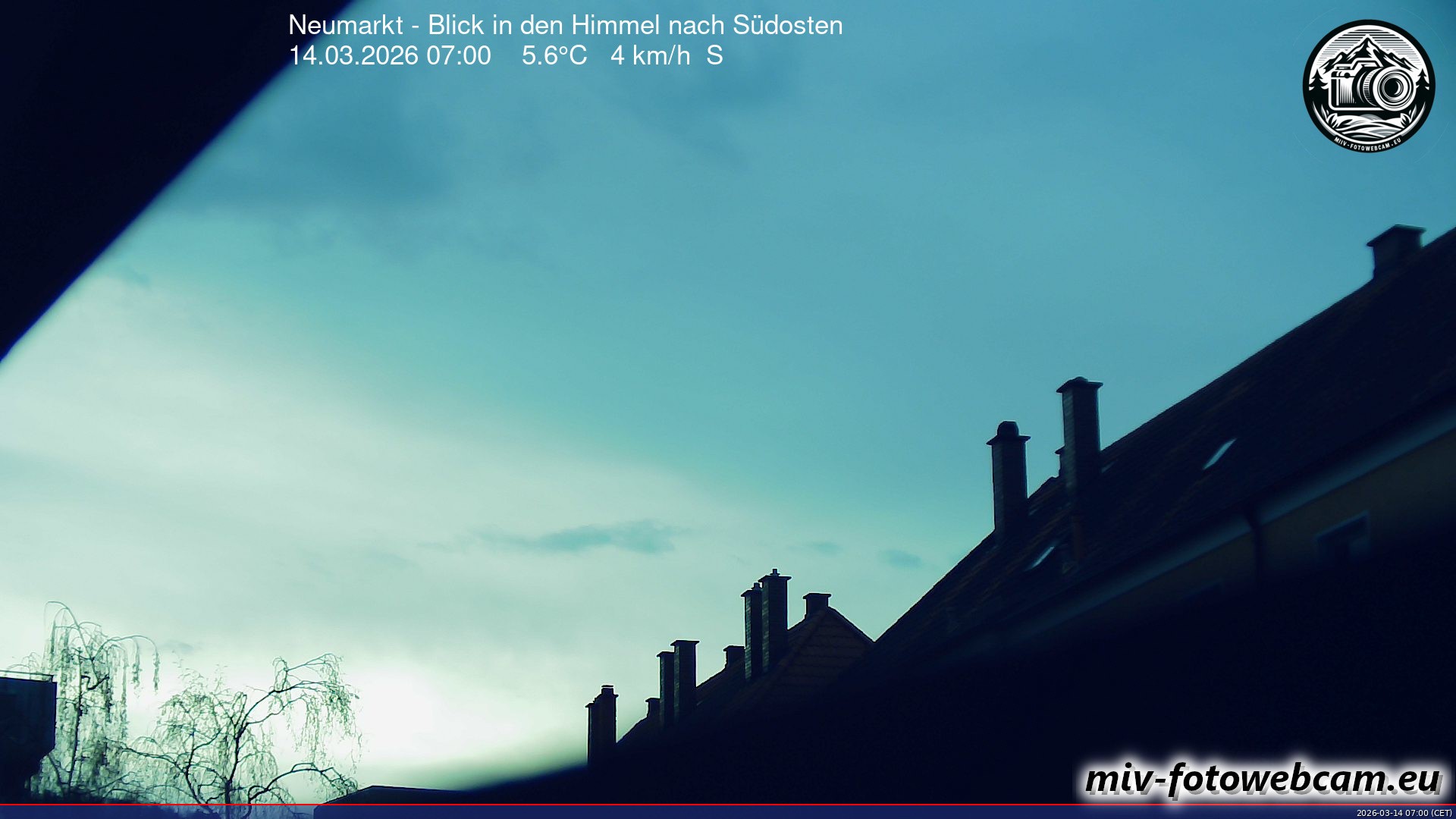 Archiv Foto Neumarkt in der Oberpfalz: Wetter-Webcam Richtung Südosten