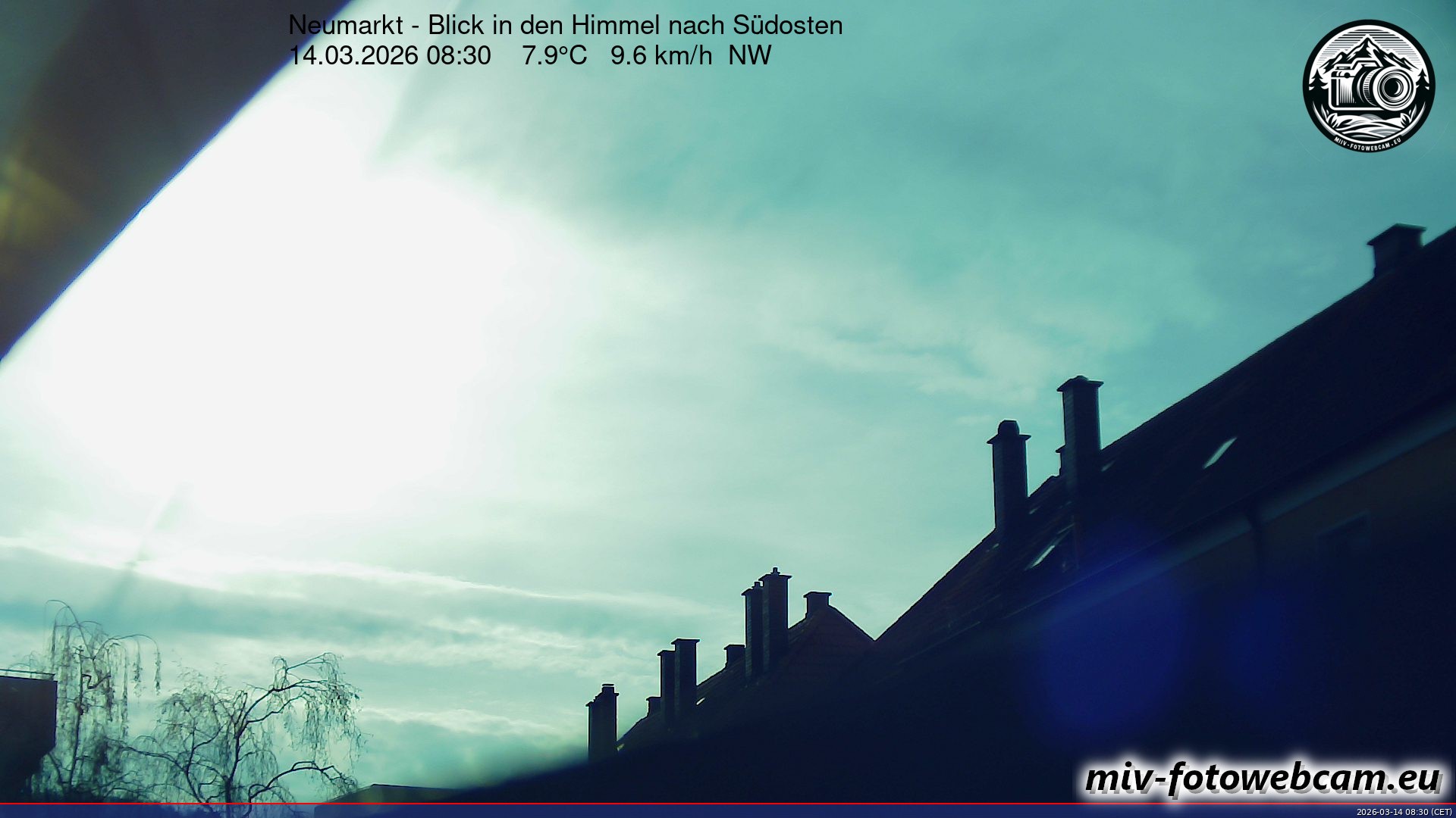 Archiv Foto Neumarkt in der Oberpfalz: Wetter-Webcam Richtung Südosten