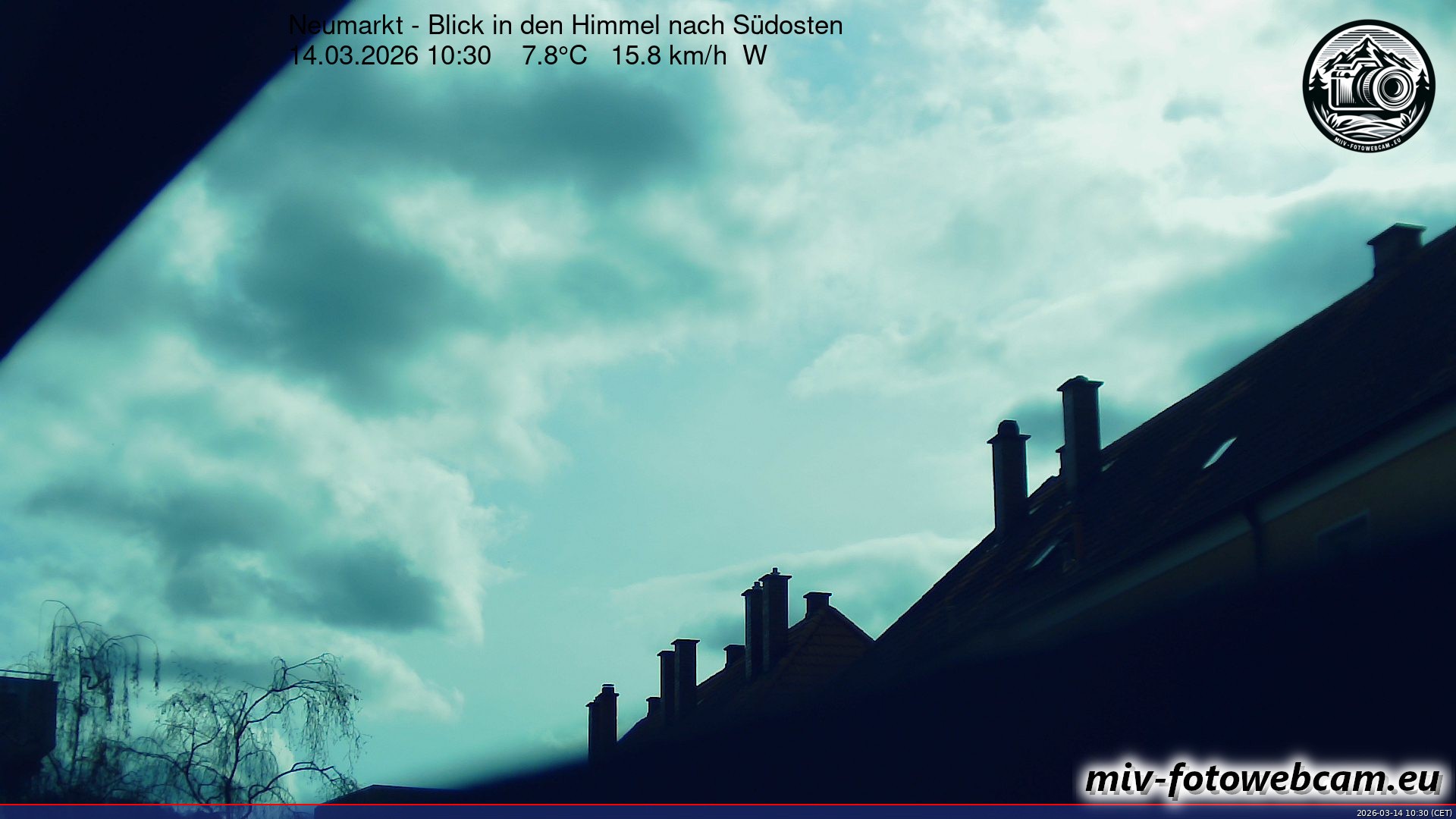 Archiv Foto Neumarkt in der Oberpfalz: Wetter-Webcam Richtung Südosten