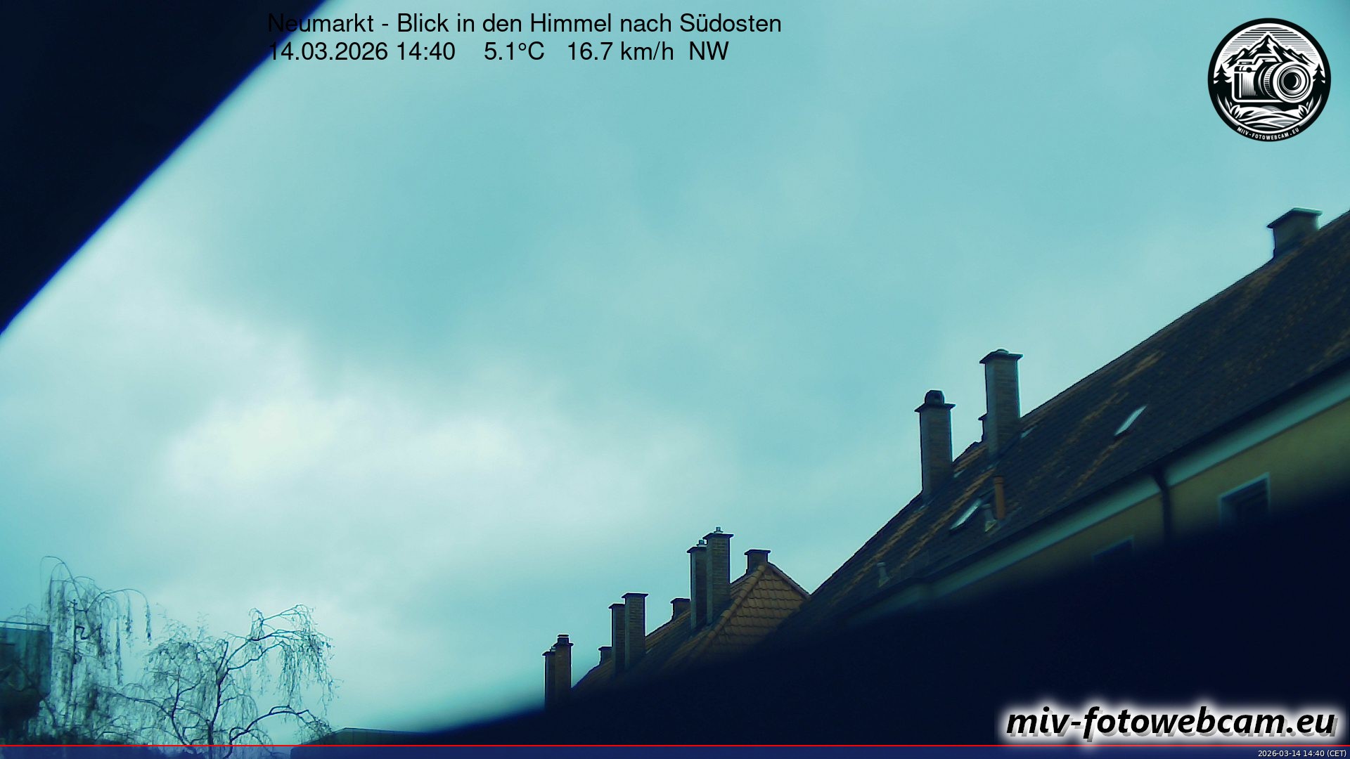 Archiv Foto Neumarkt in der Oberpfalz: Wetter-Webcam Richtung Südosten