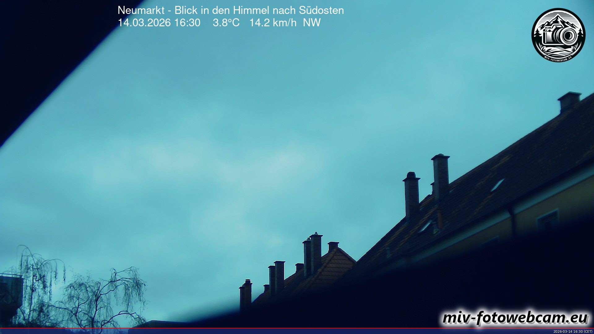 Archiv Foto Neumarkt in der Oberpfalz: Wetter-Webcam Richtung Südosten