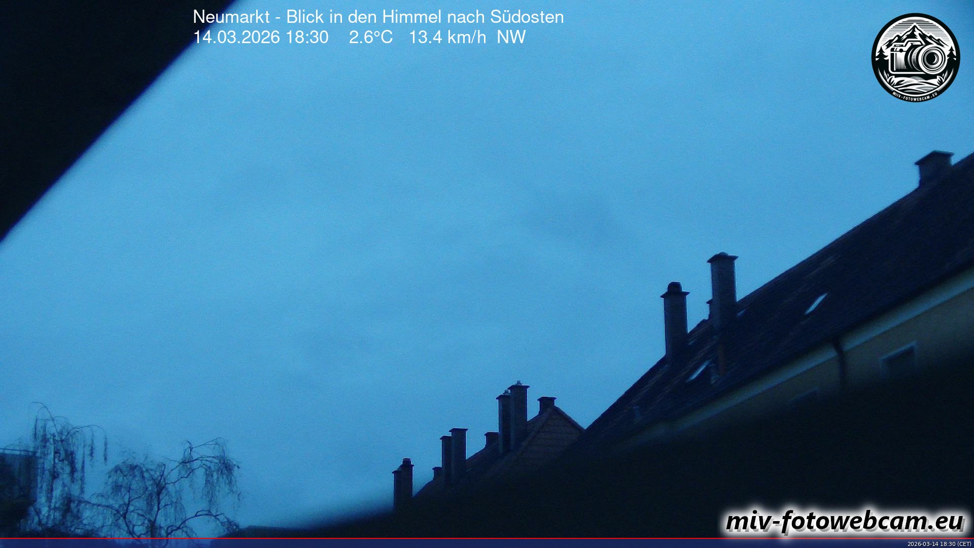 Archiv Foto Neumarkt in der Oberpfalz: Wetter-Webcam Richtung Südosten