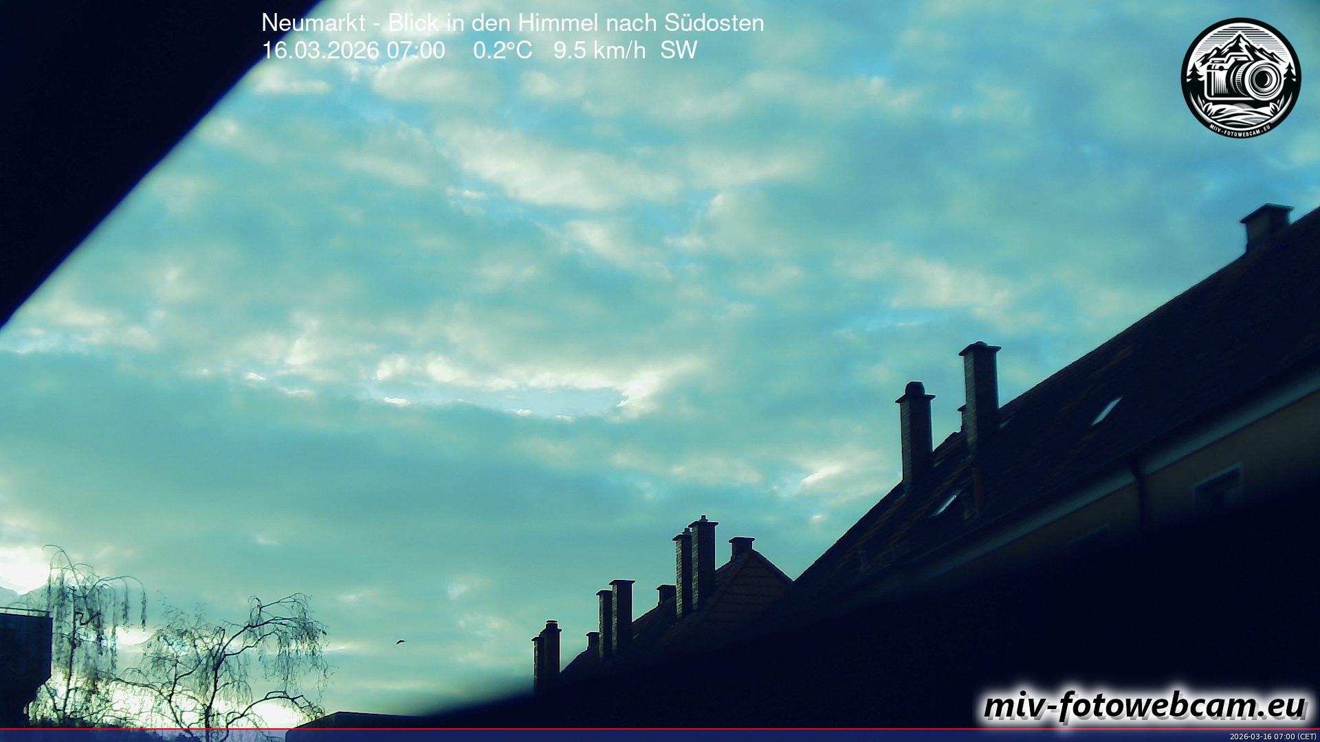 Archiv Foto Neumarkt in der Oberpfalz: Wetter-Webcam Richtung Südosten