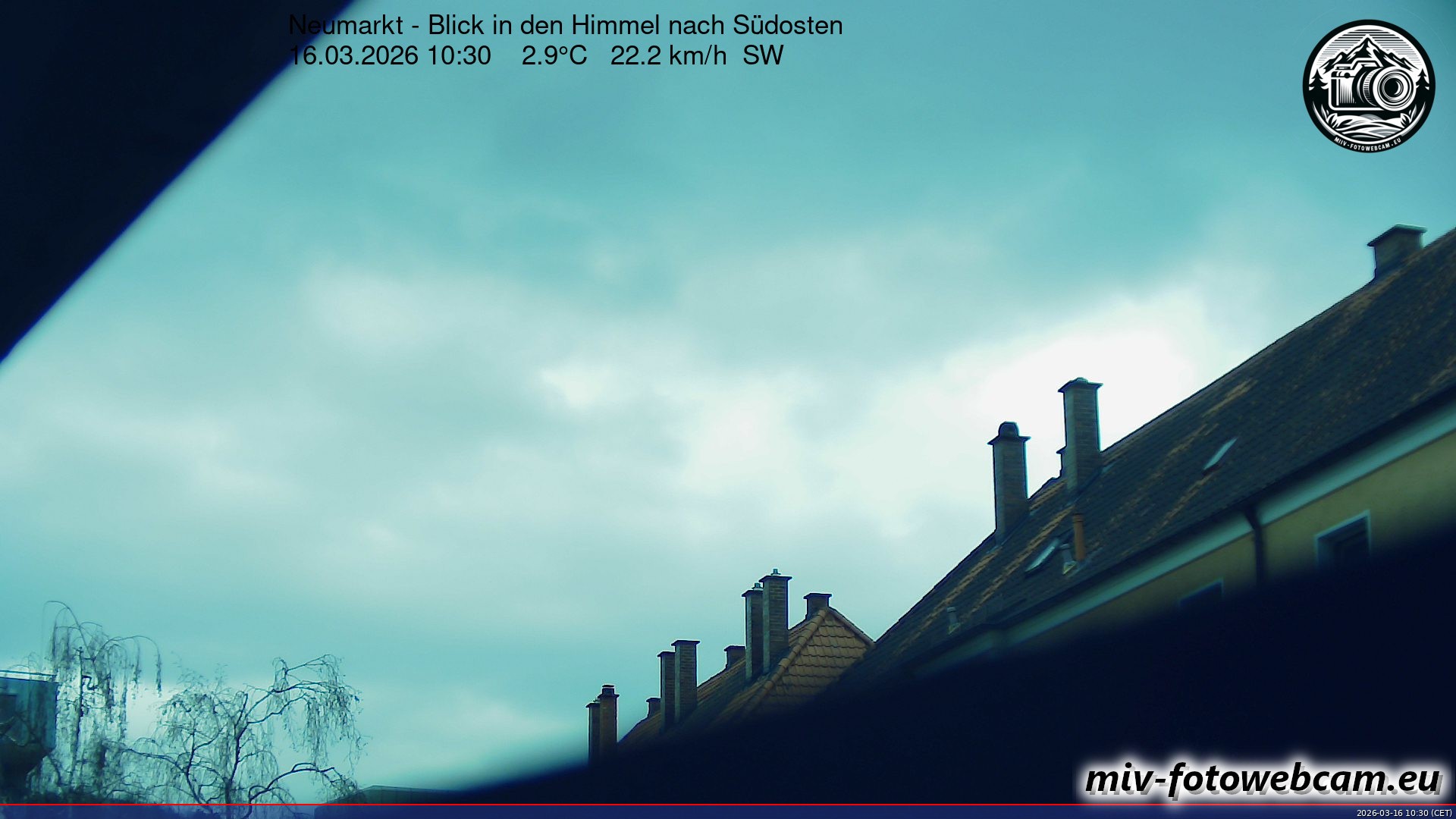 Archiv Foto Neumarkt in der Oberpfalz: Wetter-Webcam Richtung Südosten