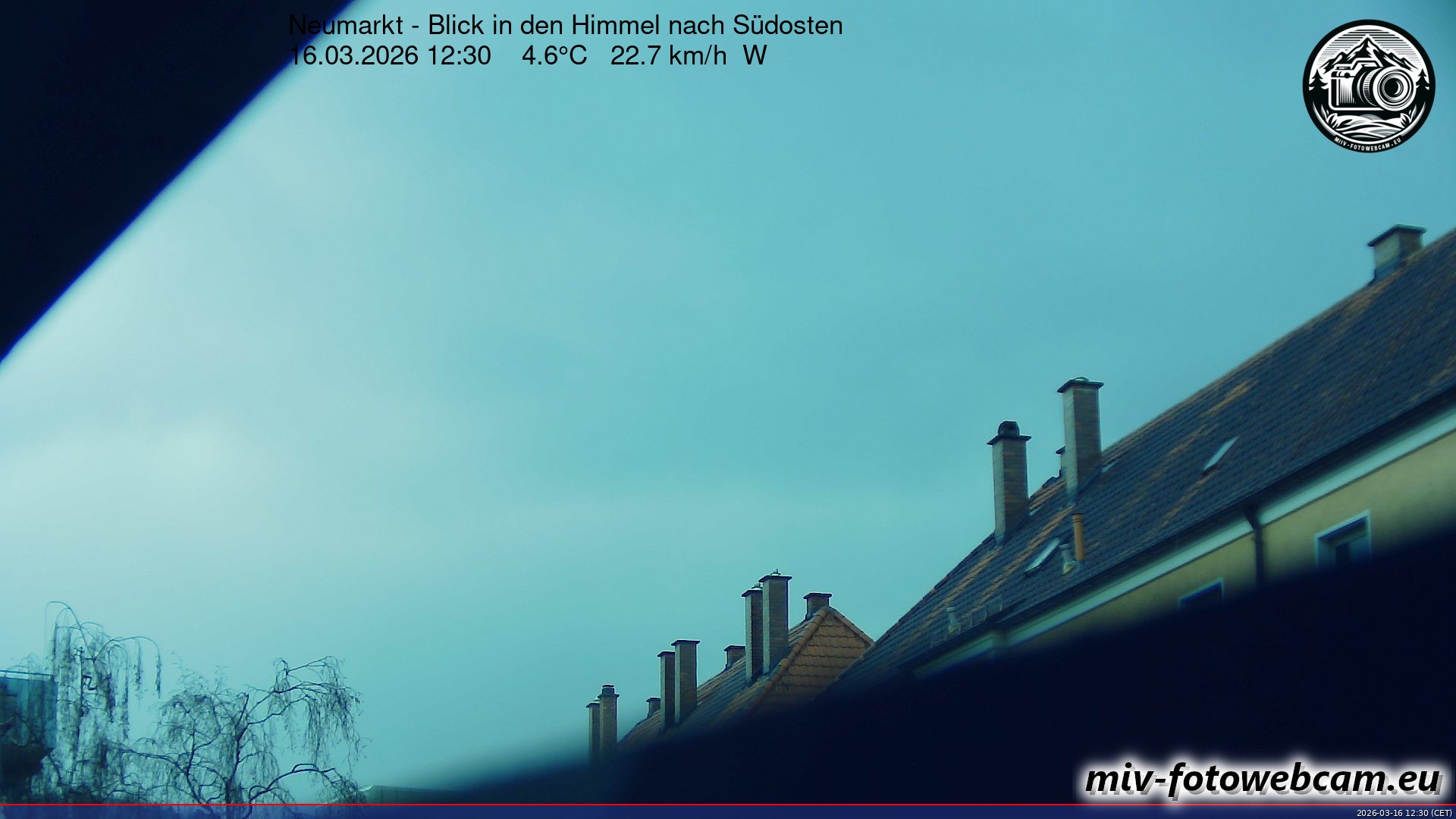 Archiv Foto Neumarkt in der Oberpfalz: Wetter-Webcam Richtung Südosten